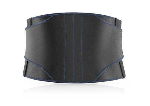 Back view of Actimove Sports Edition Back Support with 4 Stays and Adjustable Double Layer Compression
