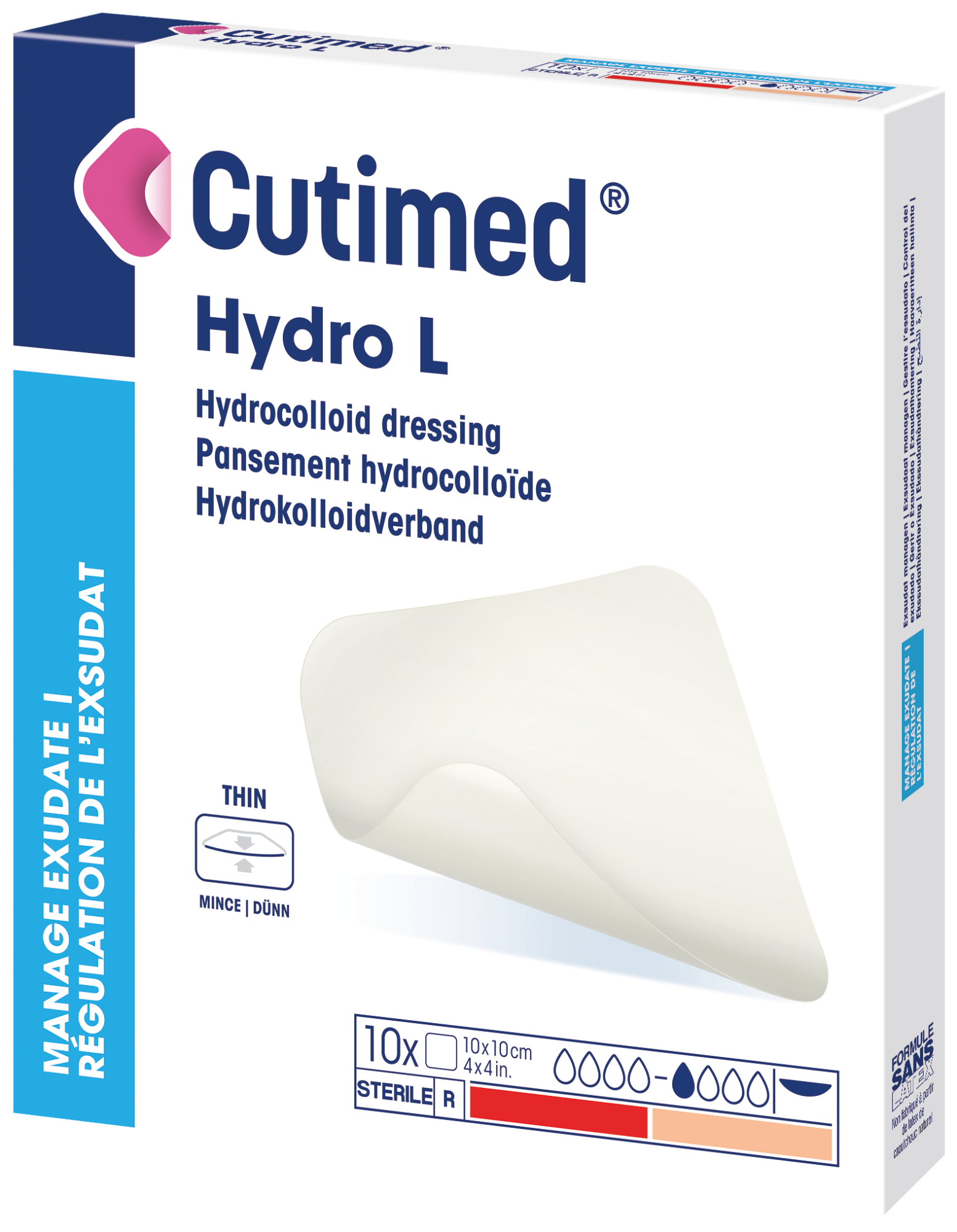 Die Abbildung zeigt einen Packshot von Cutimed Hydro L