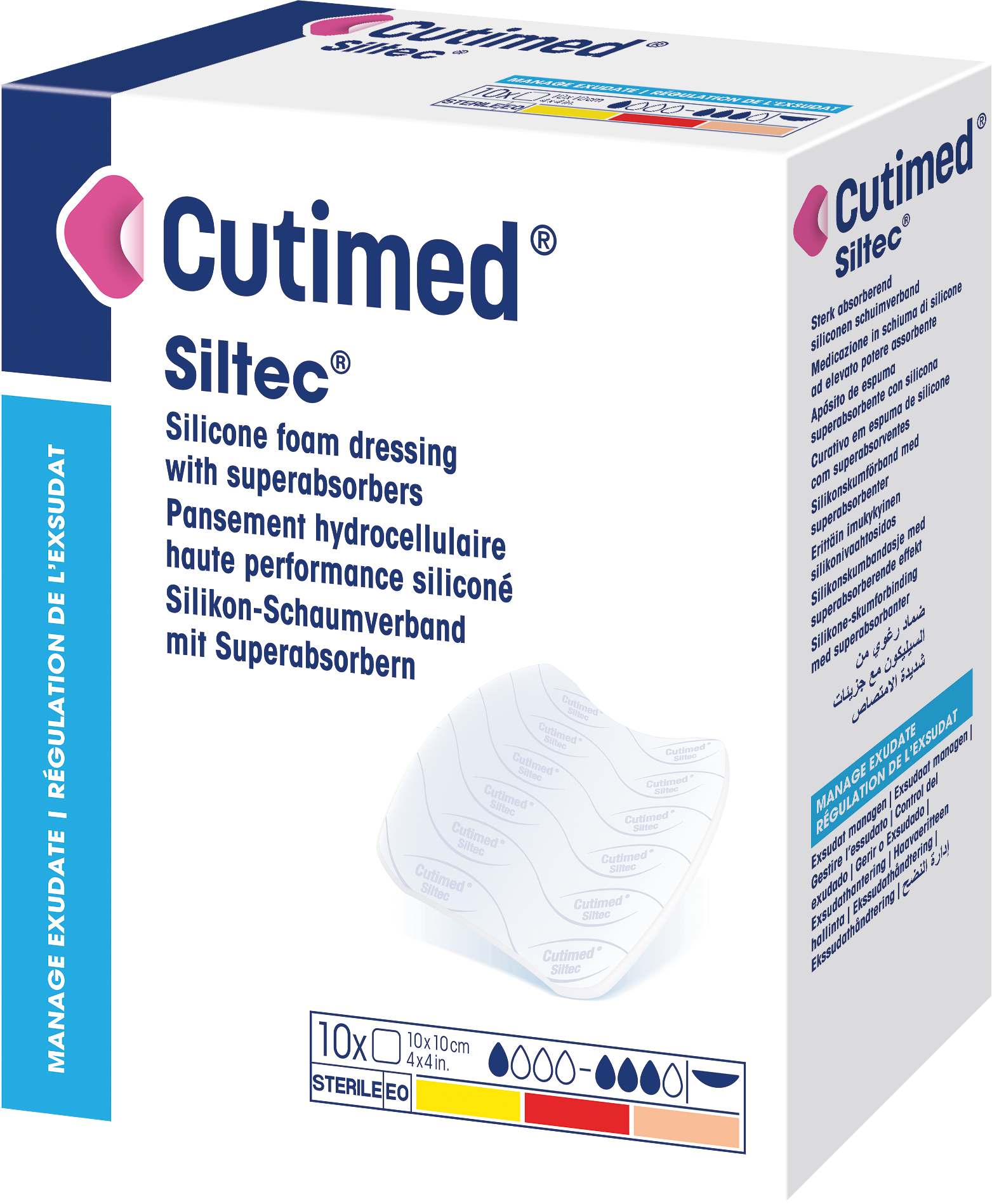 Image showing a packshot of Cutimed® Siltec®