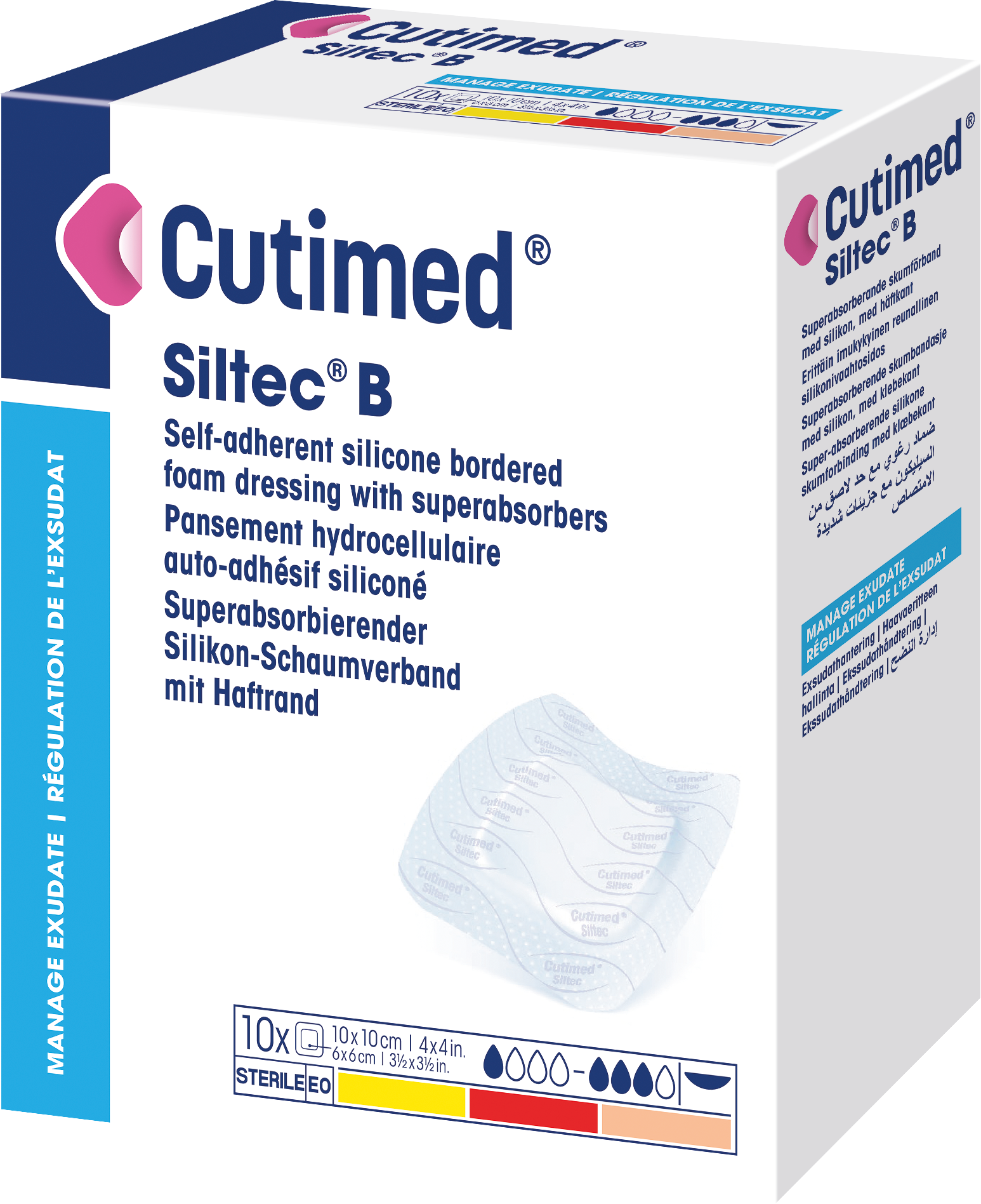 Immagine di una confezione di Cutimed® Siltec® B