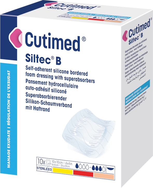 Cutimed Siltec B - Self-Adhesive Atraumatic Foam Dressing