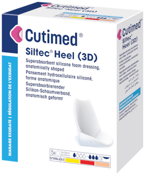 Immagine di una confezione di Cutimed® Siltec® Heel (3D)