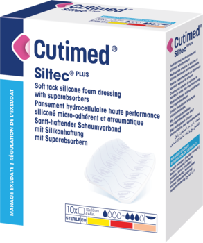 Obrázek ukazující balíček Cutimed® Siltec® PLUS