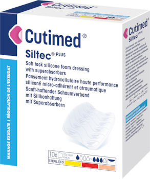 Image showing a packshot of Cutimed® Siltec® PLUS