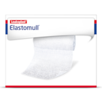 Vista frontal del paquete de Elastomull