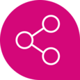 Icon zeigt ein Share-Symbol
