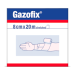 Vorderansicht der Verpackung von Gazofix von Leukoplast