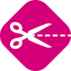 Symbol of a scissor to visualize that the product can be cut to size if needed