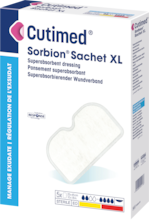 Image showing a packshot of Cutimed® Sorbion® Sachet XL 