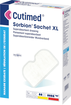 Immagine di una confezione di Cutimed® Sorbion® Sachet XL 