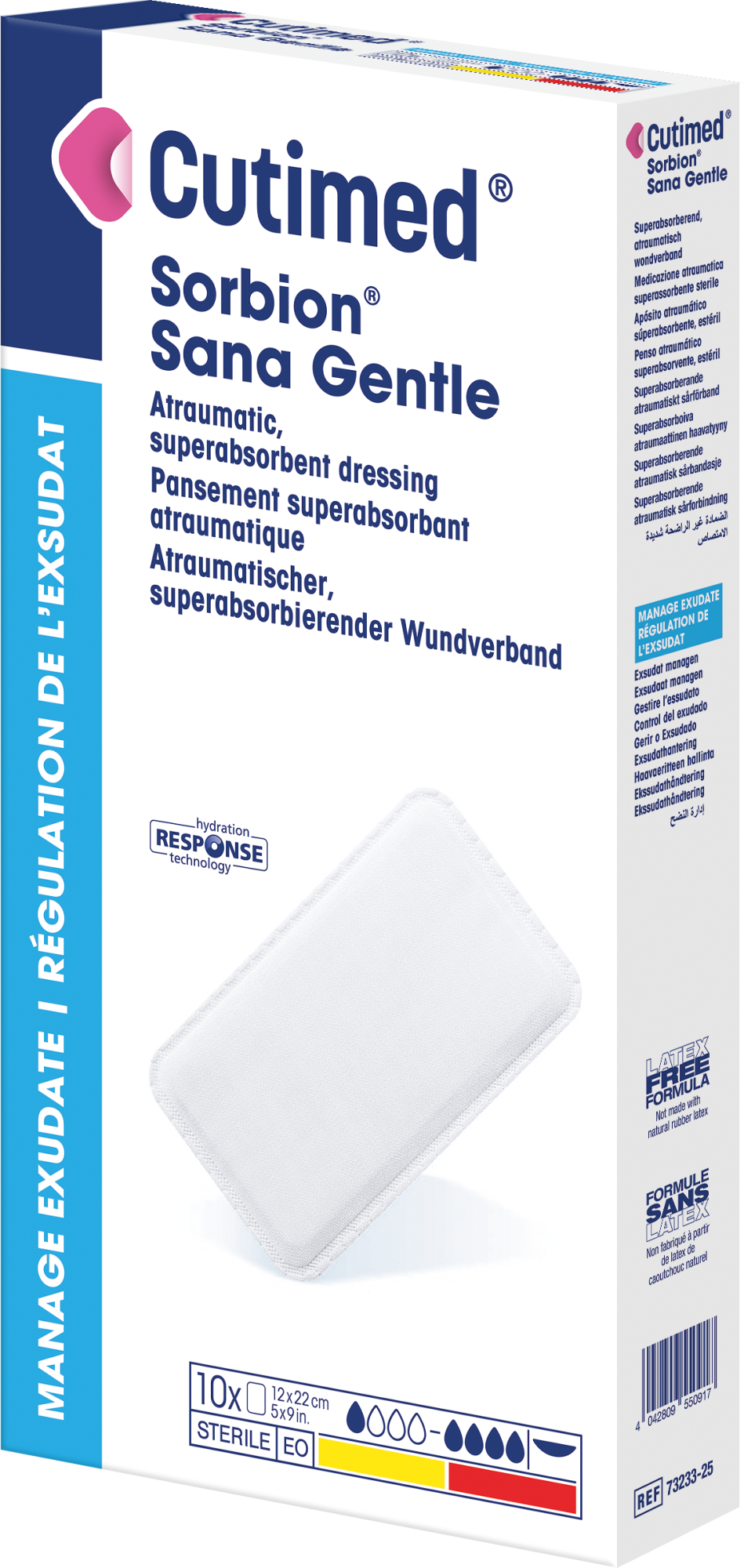 Image showing a Cutimed® Sorbion® Sana Gentle packshot 