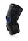 Neoprene-free Actimove Sports Edition Knee Brace Wrap Around with Polycentric Hinges and Condyle Pads in black