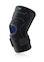 Neoprene-free Actimove Sports Edition Knee Brace Wrap Around with Polycentric Hinges and Condyle Pads in black