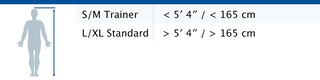 Size chart showing measurements for Actimove Professional Line TaloCast Ankle Brace
