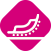 Symbol of a wound dressing that binds bacteria to visualize its wound cleaning effect