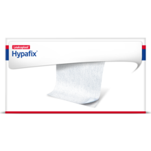 Imagem da frente da embalagem de Hypafix da Leukoplast