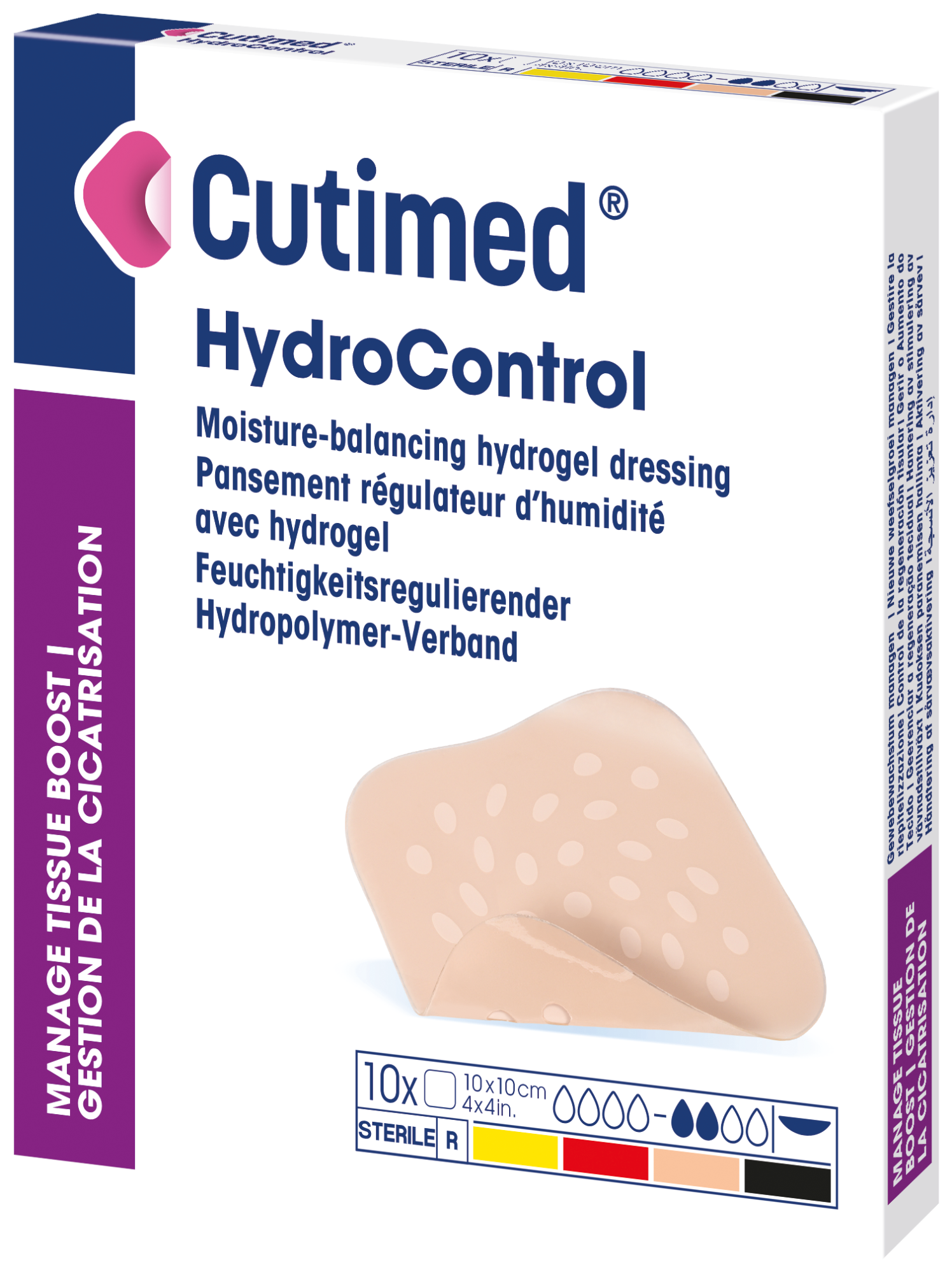 Bilde som viser et pakningsbilde av Cutimed® HydroControl