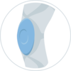 pressure pads on knee support