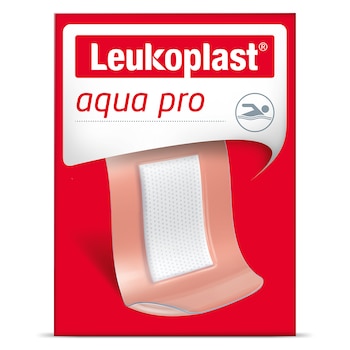 Imagem da frente da embalagem de Leukoplast Aqua Pro