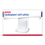 Förpackningsbild framifrån av Leukoplast soft white