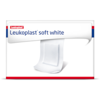 Imagem da frente da embalagem de Leukoplast soft white