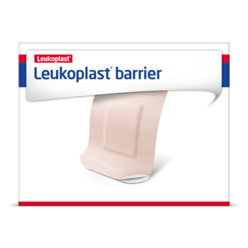 Imagen frontal del paquete de Leukoplast barrier
