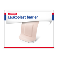 Imagem da frente da embalagem de Leukoplast barrier