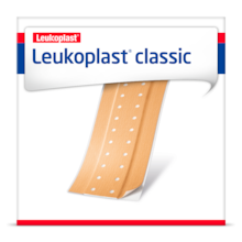 Vista frontale della confezione di Leukoplast Classic