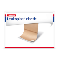 Förpackningsbild framifrån av Leukoplast elastic