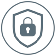 Padlock demonstrating that this product provides secure fixation, keeping dressings or other items in place.