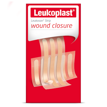 Imagem da frente da embalagem de Leukosan Strip da Leukoplast
