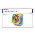 Kuva Leukoplast kids -tuotepaketin etuosasta