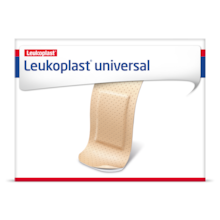 Imagem frontal de embalagem de Leukoplast Universal