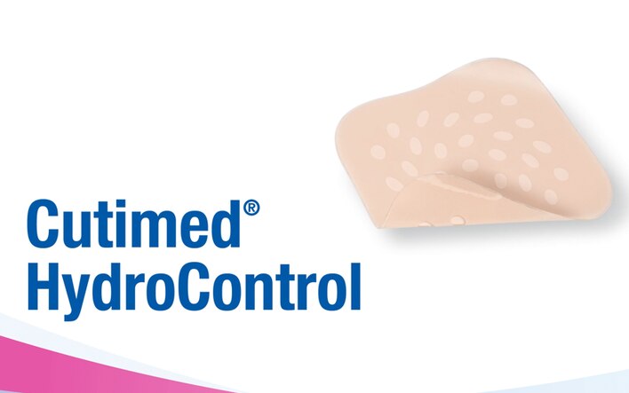Cutimed HydroControl is a moisture-balancing hydrogel dressing that promotes wound healing. It is used to manage superficial wounds, dry-to-moderately exuding, chronic, and secondary healing.  
