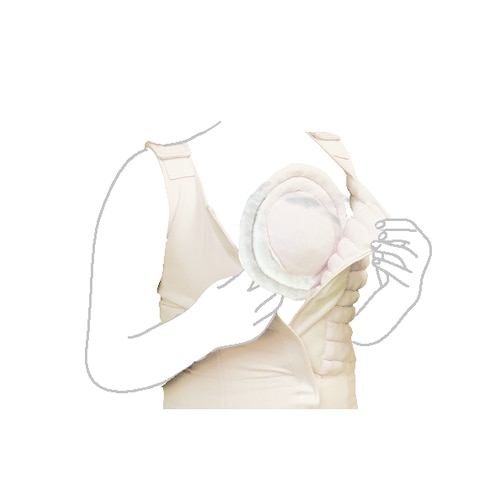 Female wearing a JOBST JoViPad padded inset product for lymphedema management.