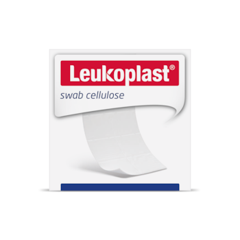 Front packshot of Leukoplast swab cellulose