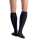 Close-up side view of a person 
wearing JOBST for men ambition Knee High Closed Toe Navy