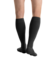 Close-up side view of a person 
wearing JOBST for men ambition Knee High Closed Toe Dark Grey