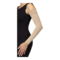 Female in a black bodysuit with her hands on her hips, wearing JOBST Bella strong arm sleeve.