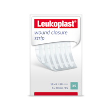 Packshot front view of Leukoplast wound closure strip