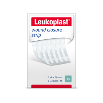 Packshot front view of Leukoplast wound closure strip