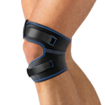 Actimove Sports Edition Adjustable Dual Knee Strap on knee
