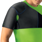 Actimove Sports Edition Shoulder Support with Extra Pocket for Optional Hot/Cold Pack on model
