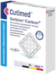 Cutimed Sorbion Carbon Plus superabsorbent dressing product package