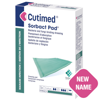 Image showing a packshot of Cutimed® Sorbact Pad®