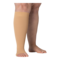 Right legs wearing JOBST Elvarex compression beige knee stockings.