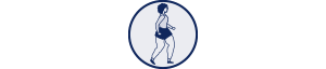 Icon of a person running.